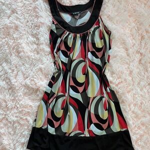 70s style mini dress tank top